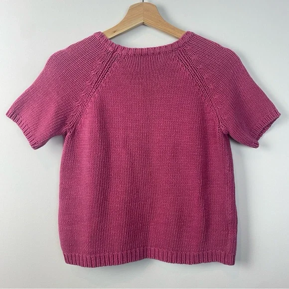 Vintage Pink Knit Laura Ashley Top - Picture 2 of 4
